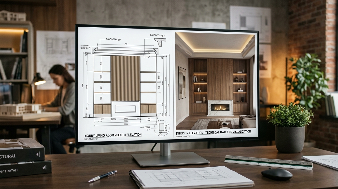 2D/3D Elevations & Sections