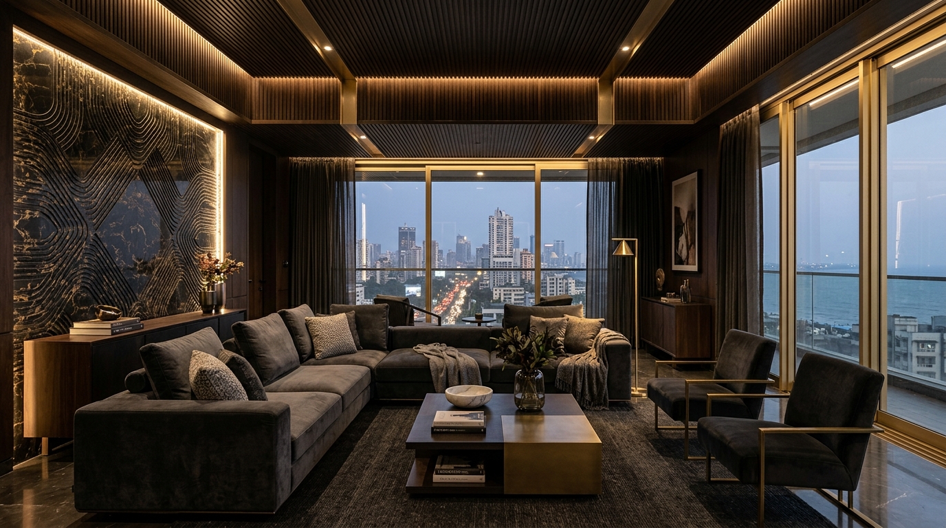 Premium Interior Living Room and Joinery Execution
